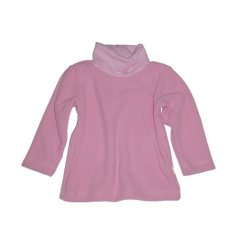 Dětská mikina s rolákem microfleece růžová (Velikost 92-98) Dětská mikina s rolákem microfleece růžová (Velikost 92-98)