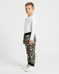 Dětské softshellové kalhoty THIN s fleecem elastické, prehistorie