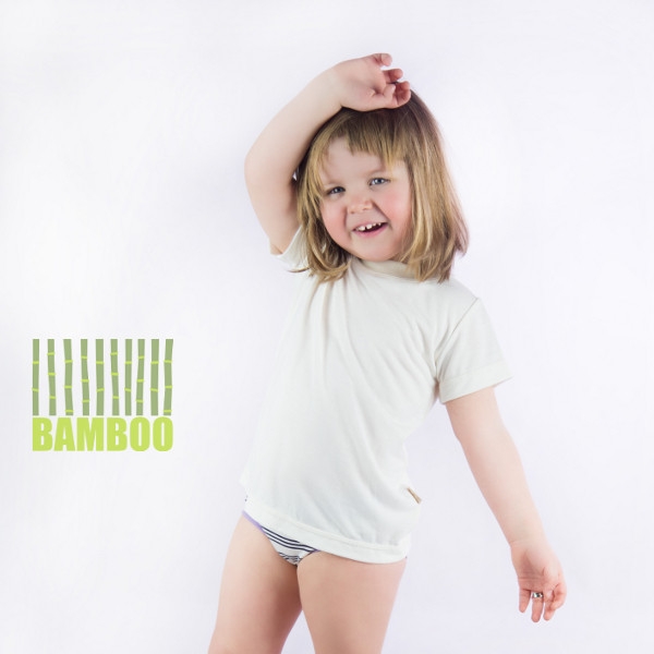 Dětské tričko krátký rukáv BAMBUS natur (Velikost 92-98) Dětské tričko krátký rukáv BAMBUS natur (Velikost 92-98)