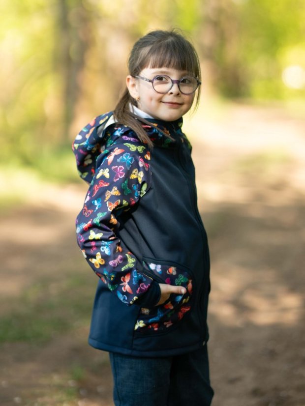Dětská softshellová bunda s fleecem elastická