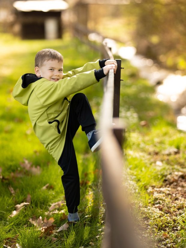 Dětská softshellová bunda s fleecem
