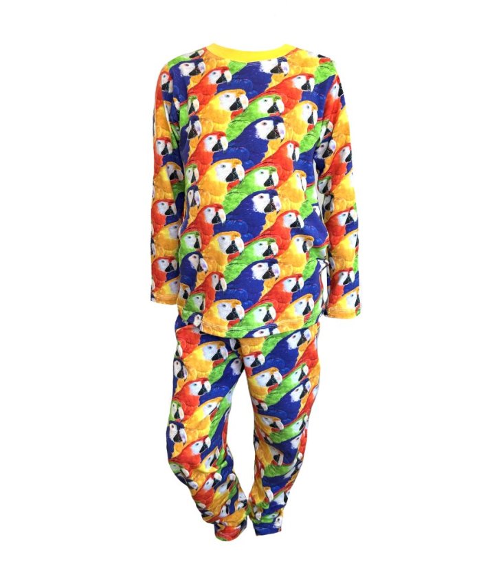 Dámské pyžamo, papoušci