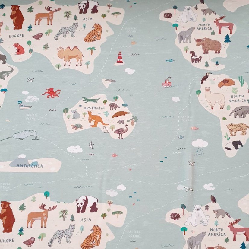 Pánské tričko, svět zvířátek krátký rukáv