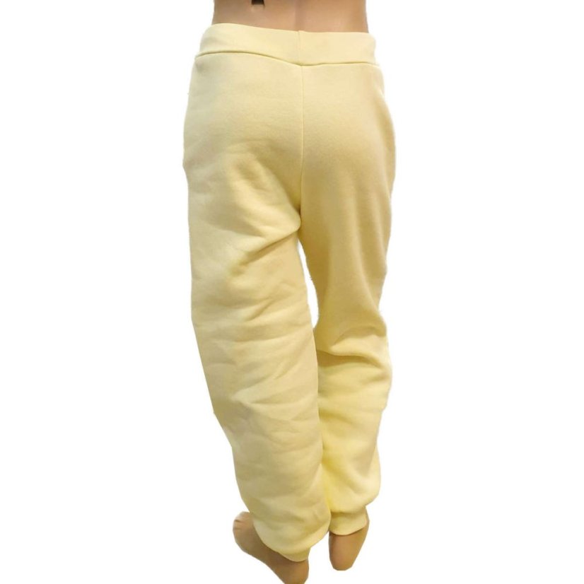 Dámské tepláky teplé, světle žlutá