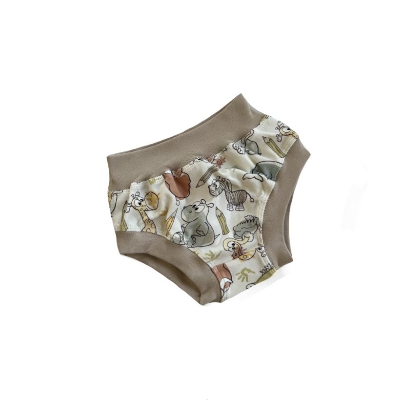 Dětské kalhotky/slipy, pastelková zoo