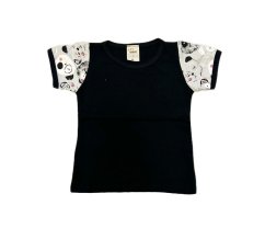 Tričko PANDA BLACK s krátkym rukávom