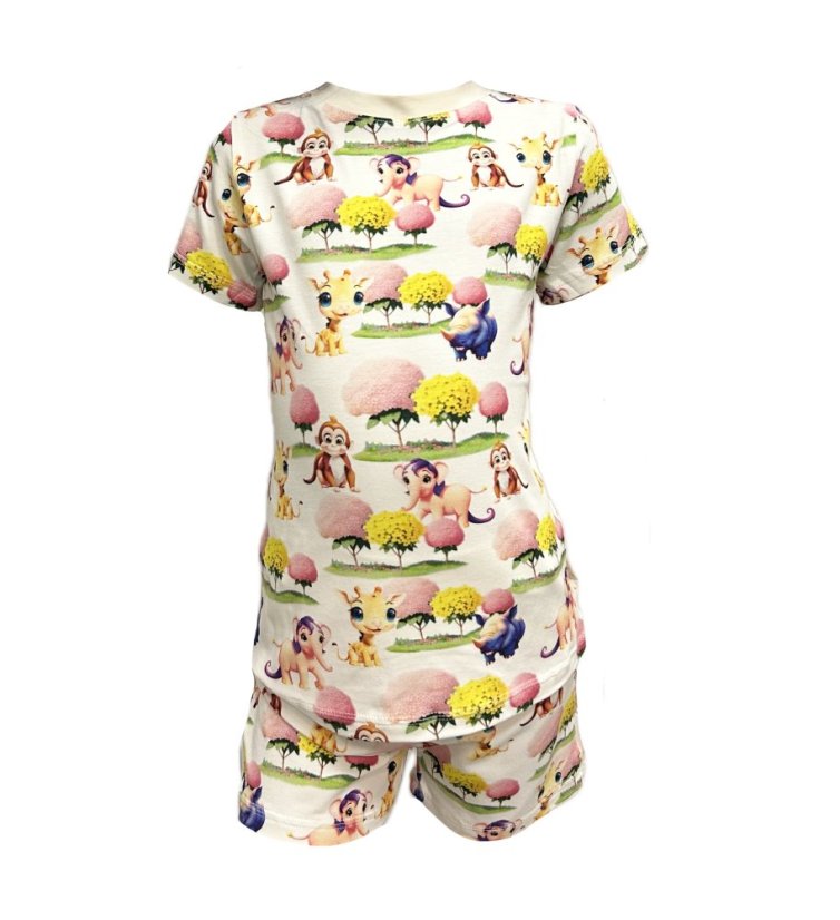 Dětské letní pyžamo BAMBUS, veselá zvířátka