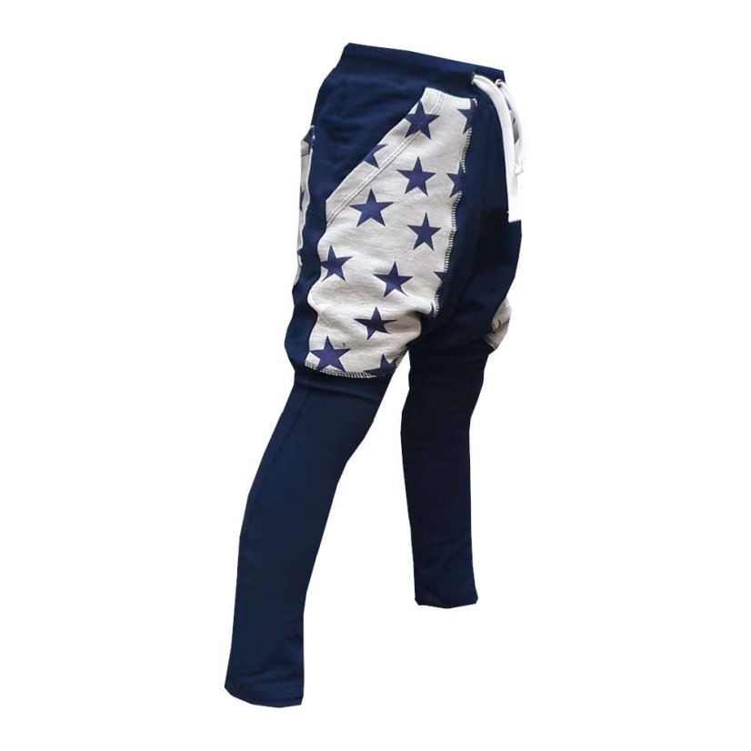 Dětské kalhoty PARKOUR BLUE STAR (Velikost 104)