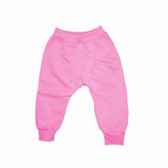 Dětské BKM kalhoty s manžetami růžové (Velikost 86)