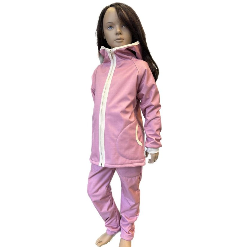 Dětská softshellová bunda s beránkem