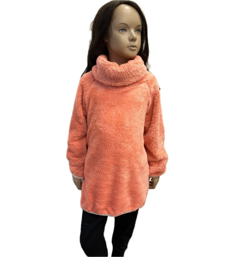 Mikina s rolákem FURRY KORAL