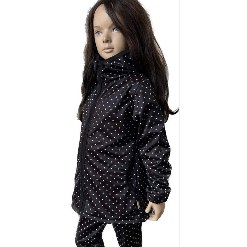 Softshellová bunda ELAST BLACK DOT