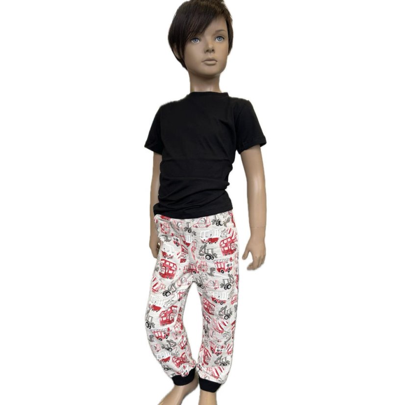 Tričko BLACK krátký rukáv S DRUKEM NA RAMÍNKU