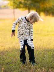 Dětské tepláky, malý stavitel černá