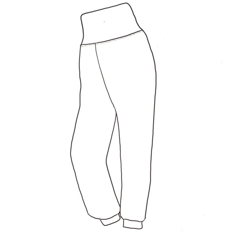 Kalhoty BAMBUS DIGI FLOWERS 17