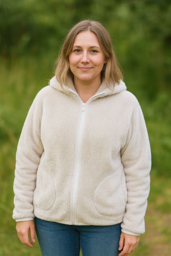 Dámska mikina na zips Furry