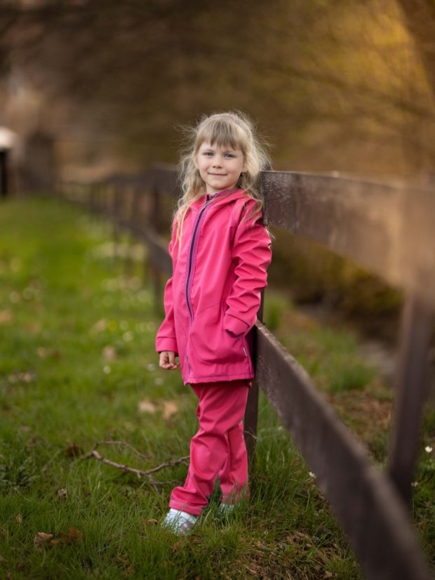 Dětské softshellové kalhoty THIN bez fleecu