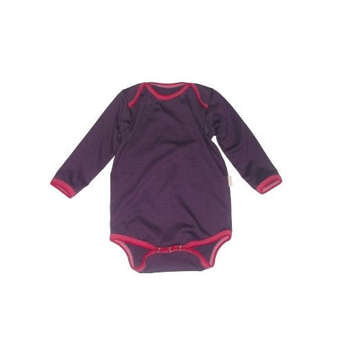 Dětské body dlouhý rukáv LOLLA fialové (Velikost 92)