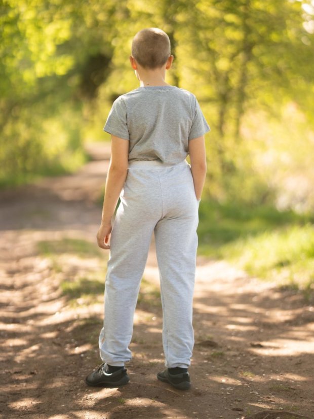 Dětské tepláky do manžety lehké