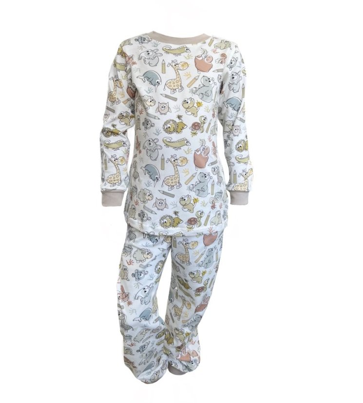 Dětské pyžamo, pastelková zoo