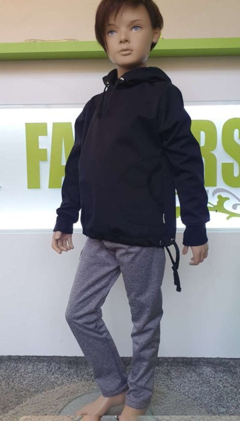 Dětská softshellová bunda přes hlavu