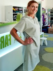 Dámské šaty OVERSIZE HOODY MELEE