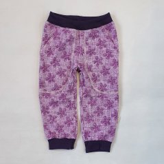 Kalhoty do manžety JEANS FLOWERS