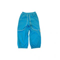 Dětské kalhoty do paspule s kapsami tyrkys (Velikost 98)