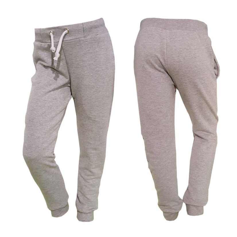 Dětské tepláky WOW šedý melír (Velikost 98)