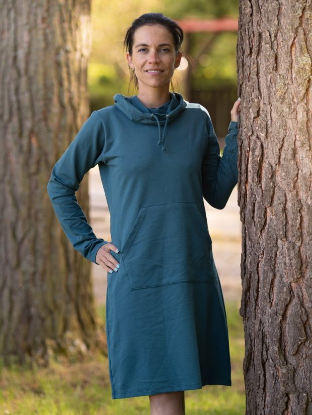 Dámske šaty s kapucí UNI