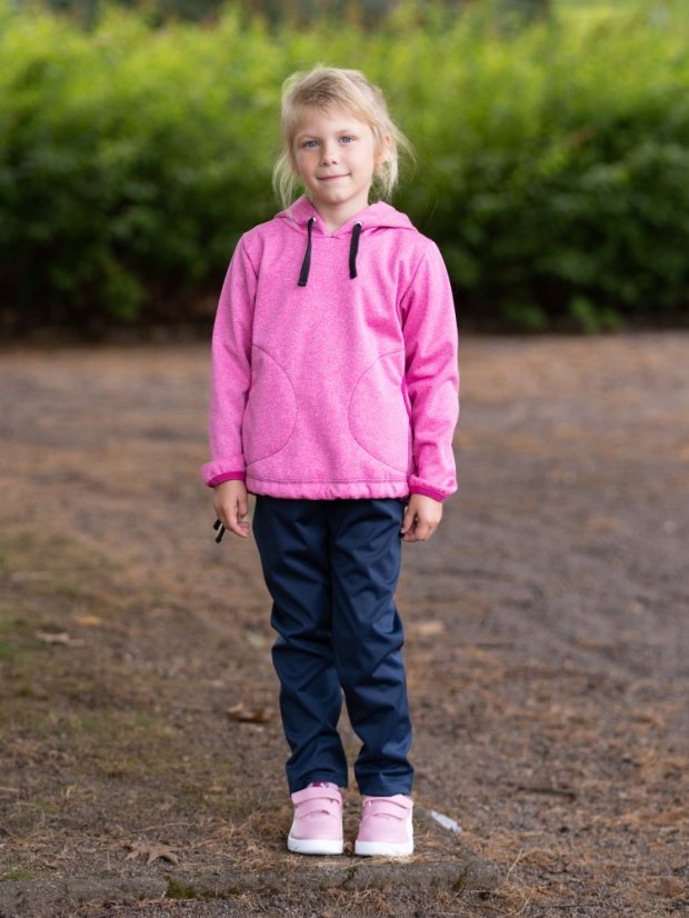 Dětská softshellová bunda přes hlavu