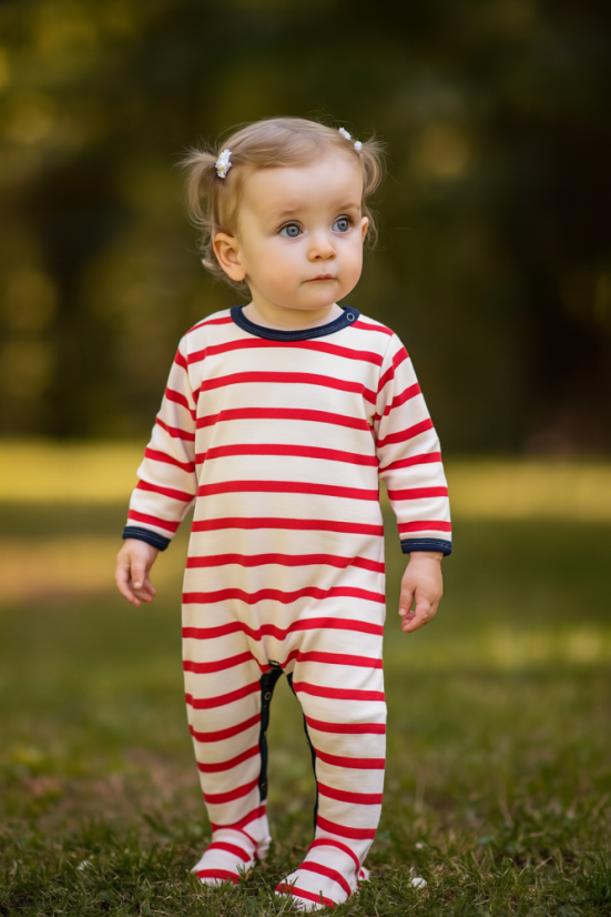 Dětský bambusový overal, námořník