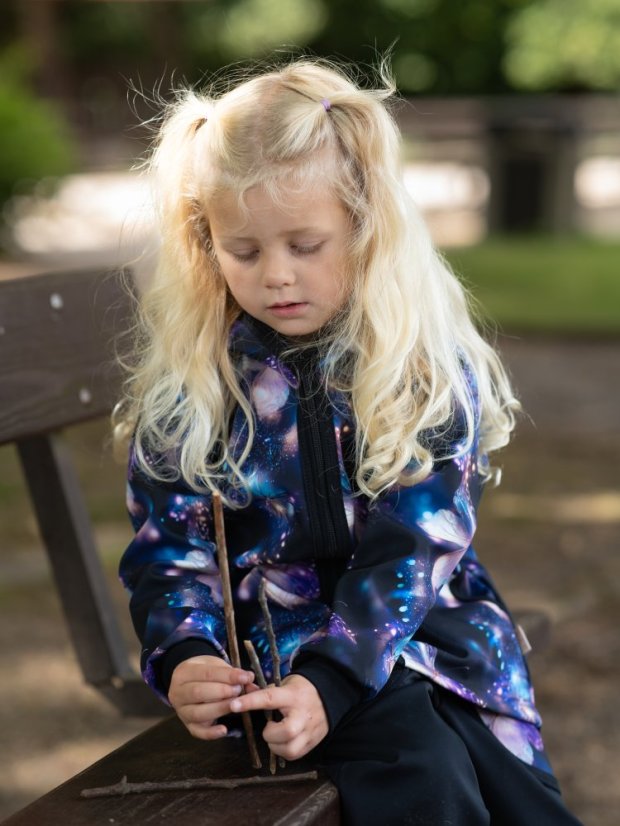 Dětská softshellová bunda s fleecem