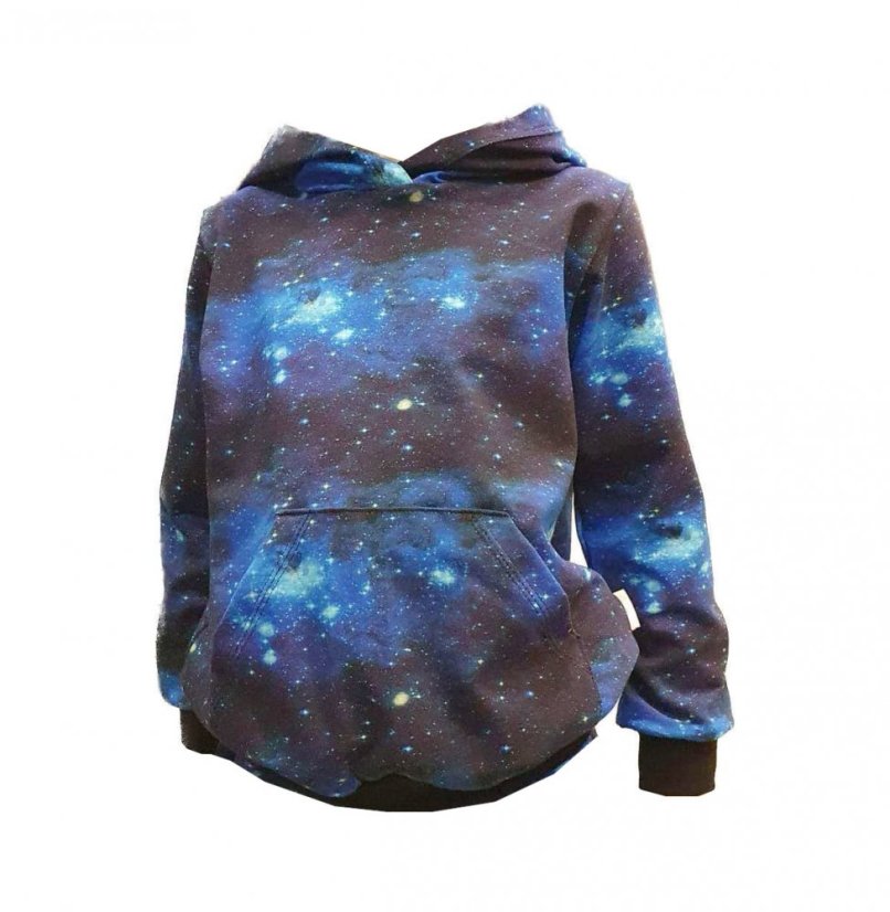 Detská mikina s kapucňou, vesmír