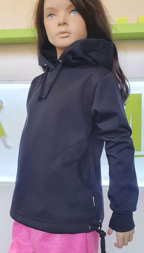 Dětská softshellová bunda přes hlavu