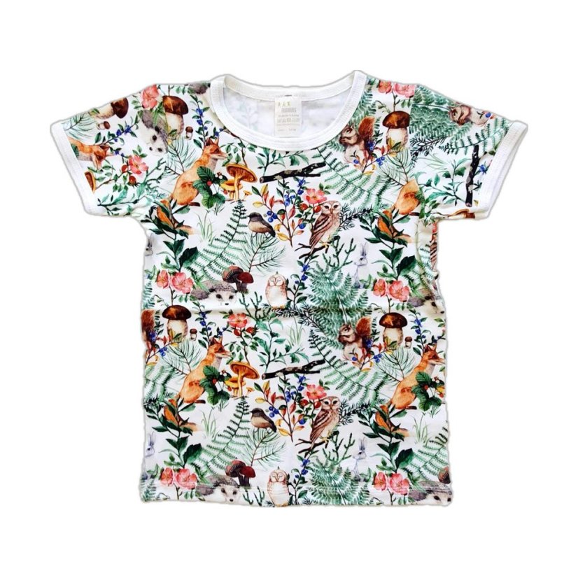 Dámské tričko, lesní den krátký rukáv