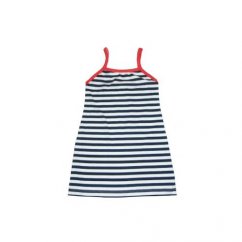 Dívčí šaty na ramínka NAVY námořník/red (Velikost 92-98)