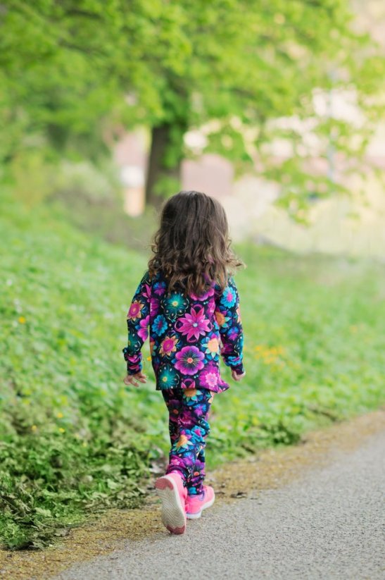 Dětská tepláková souprava ZIPPER FLOWERS 9