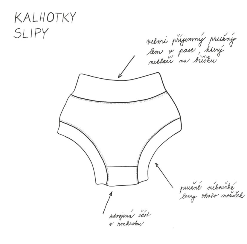 Dětské kalhotky/slipy, zimní les