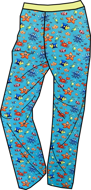 Pánské kalhoty, mořský svět lehké