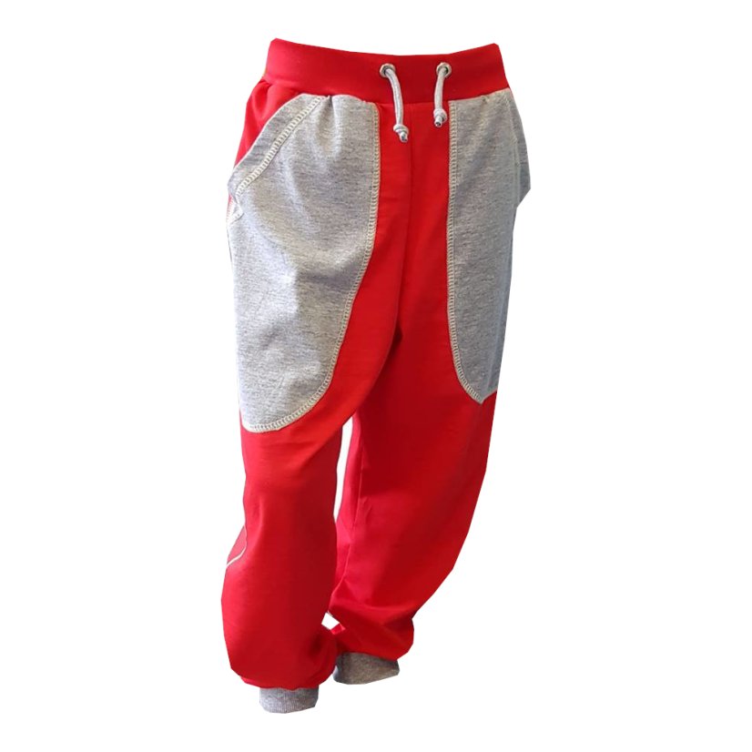 teplaky lehke parkpur siroke cervene1