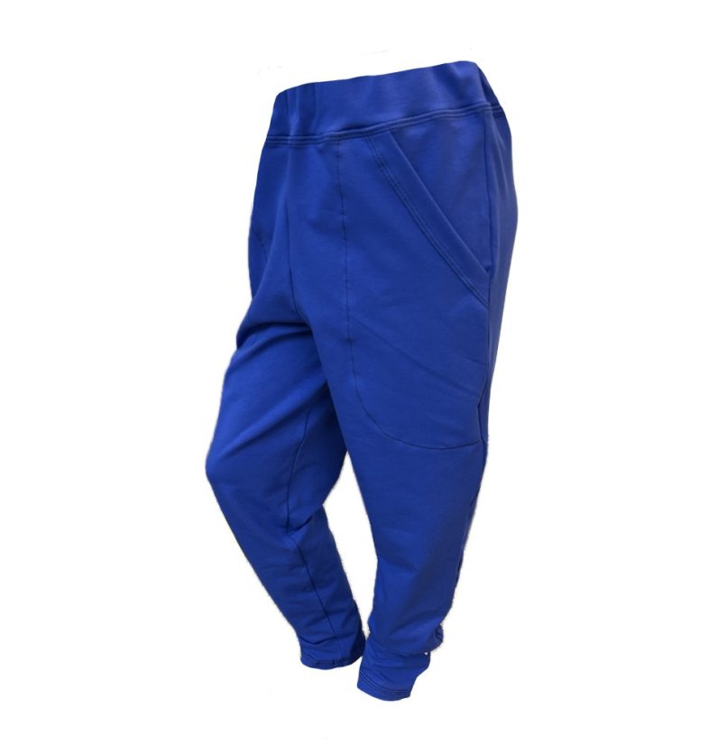 Dětské tepláky JOGGER BAMBUS, středně modrá