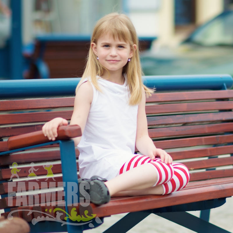 Dívčí 3/4 legíny červený námořník (Velikost 98)