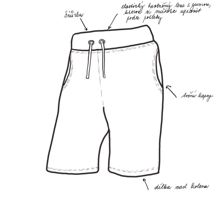 Dětské kraťasy WOW, herní dimenze