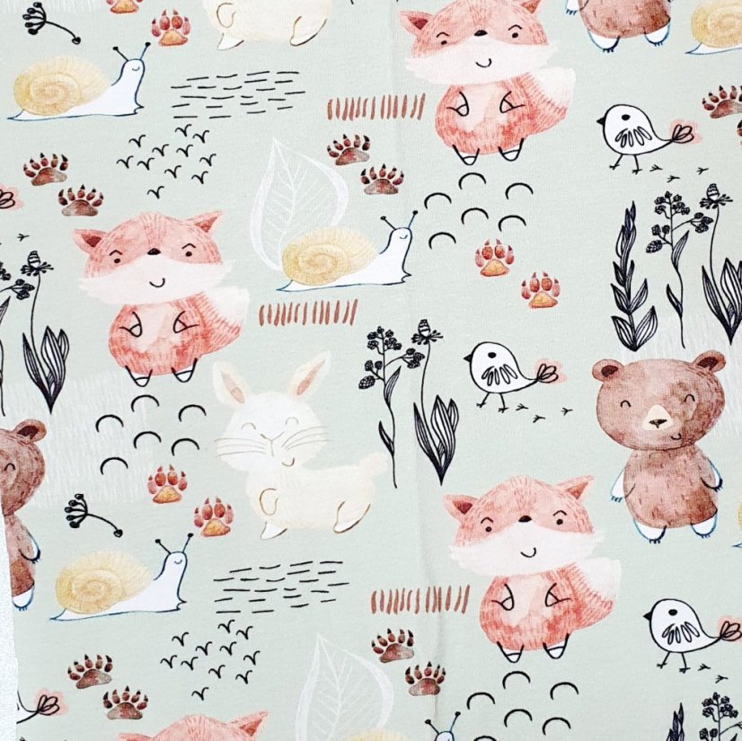 Pánské tričko, lesní kamarádi krátký rukáv