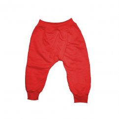 Dětské BKM kalhoty s manžetami červené (Velikost 86)