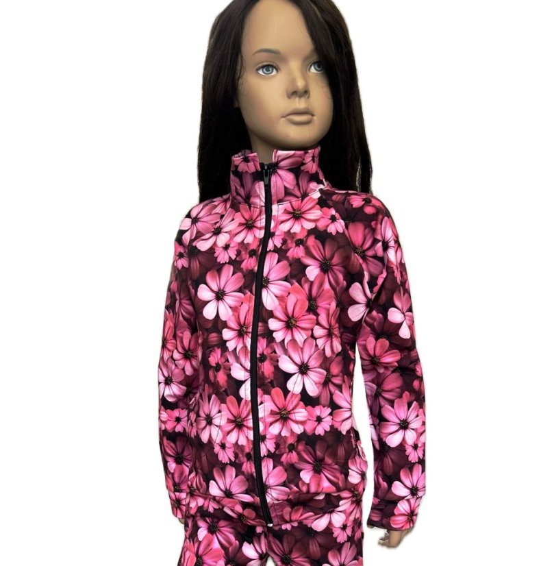 Tepláková souprava ZIPPER DIGI FLOWERS 15