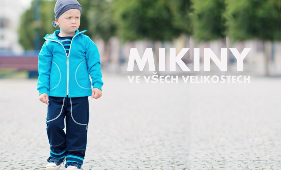 Dětské rozepínací mikiny