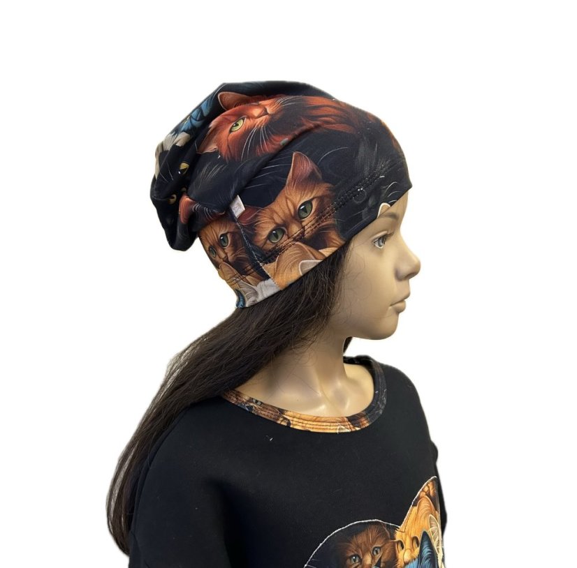 Dětská čepice HIPSTER, divoké kočky