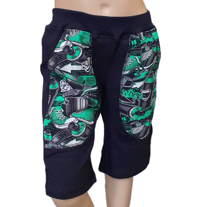 Dětské kraťasy s kapsami DIGI FREEDOM GREEN